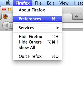firefox for mac proxy settings