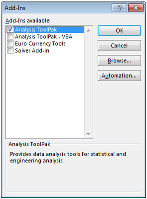 get toolpak for excel mac